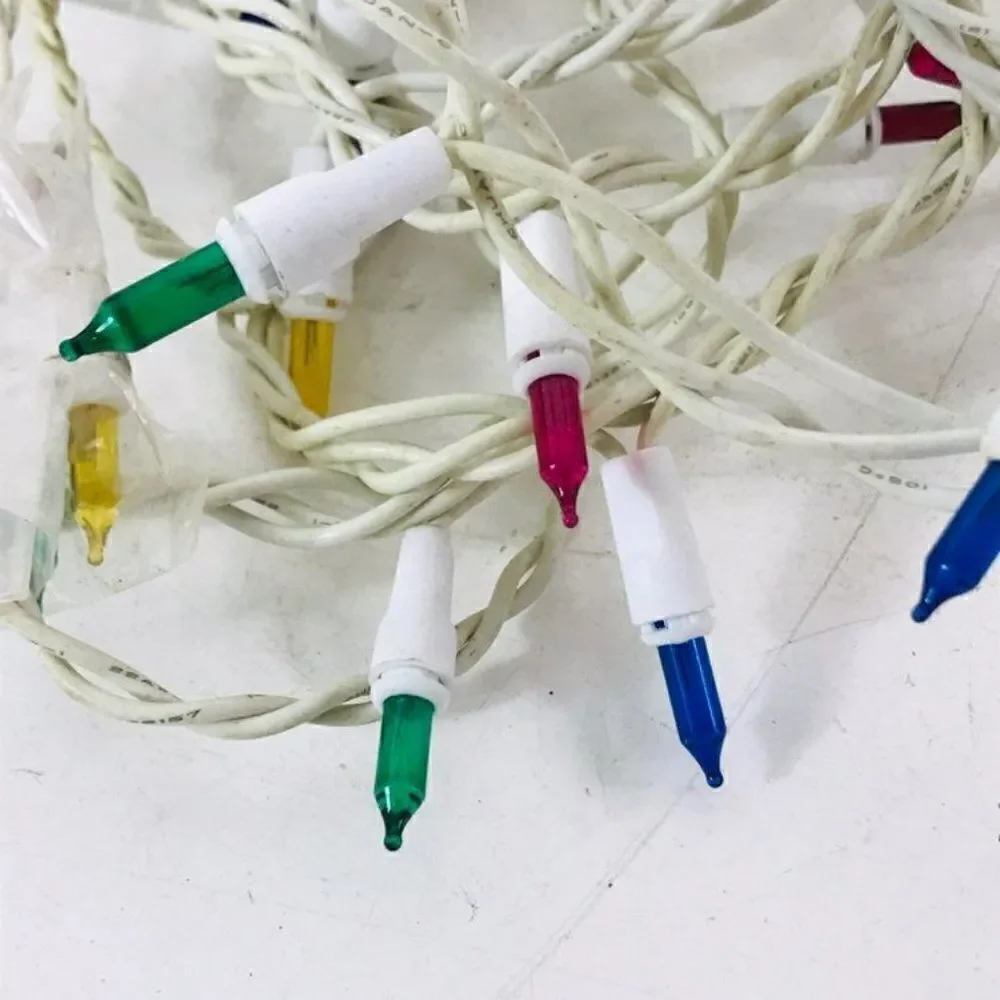 Vintage Christmas Outdoor/indoor Lights 8 yds
